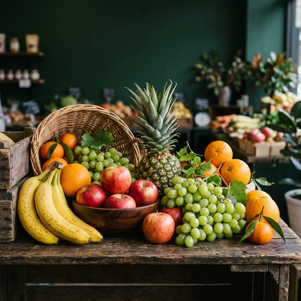Fresh fruits pile